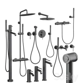Gattoni Circle Two Shower Faucet Set